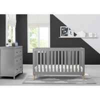 Delta Children Tucker 4-in-1 Convertible Crib - Grey