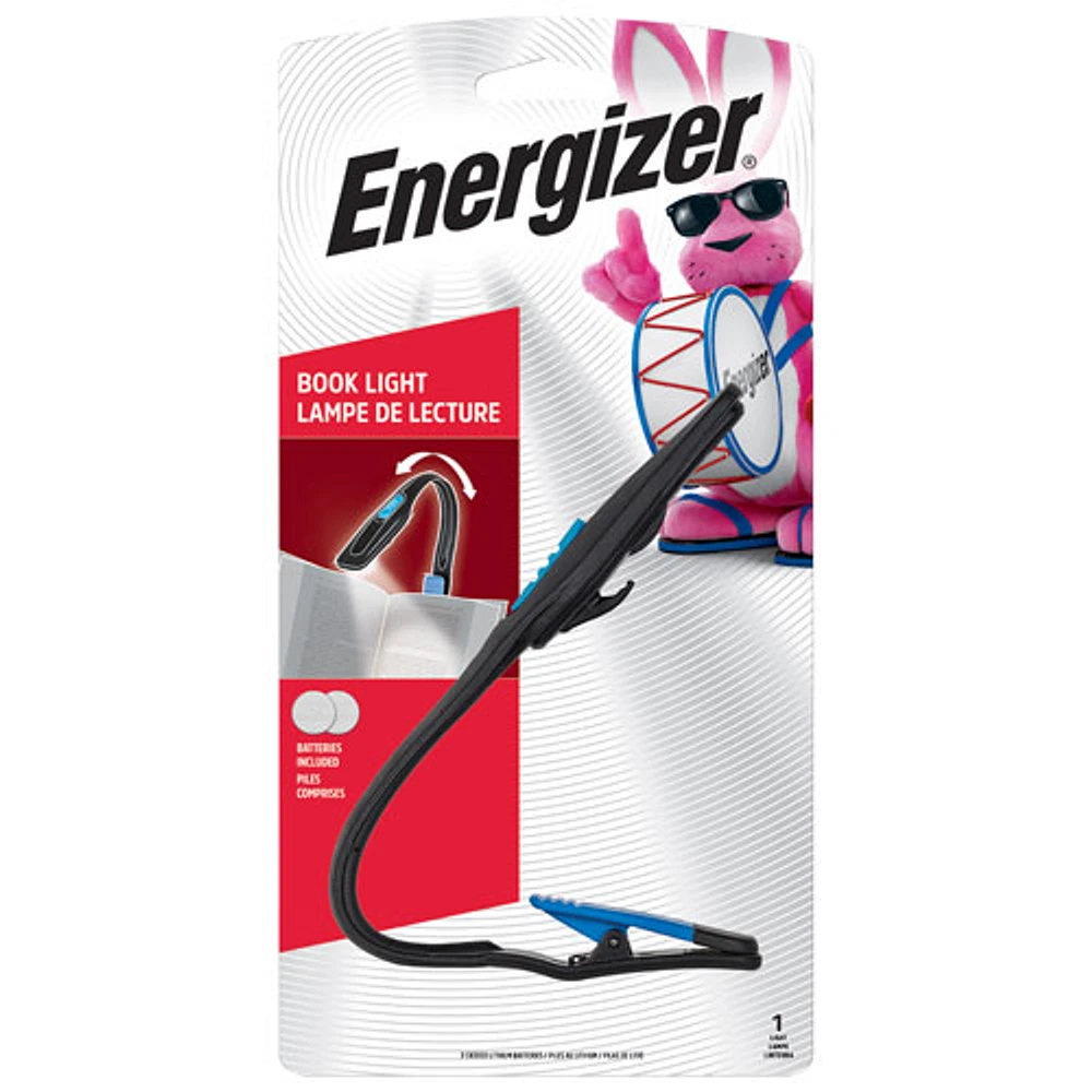 Energizer Clip Light/Book Light - 14 Lumens - Black/Blue