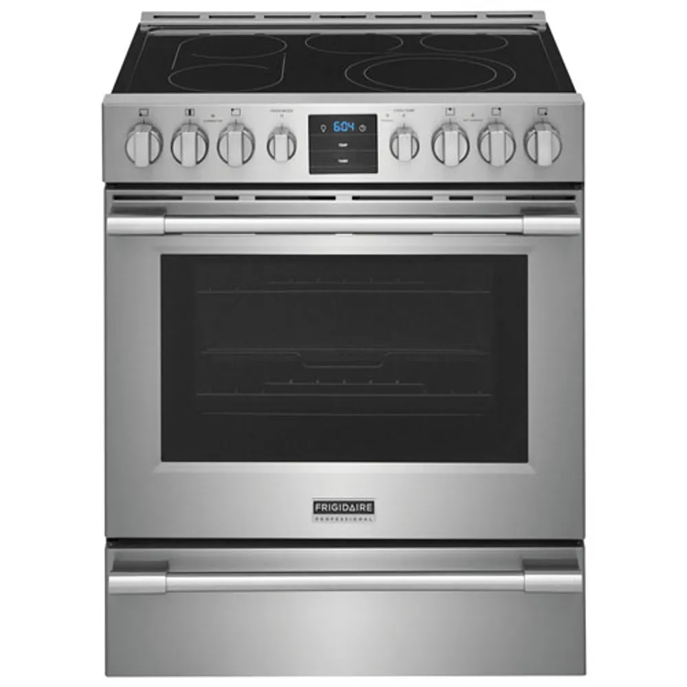 Frigidaire Pro 30" 5.4 Cu. Ft. True Convection 5-Element Electric Air Fry Range (PCFE307CAF) - Stainless