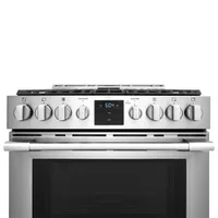 Frigidaire Pro 30" 5.6 Cu. Ft. True Convection 5-Burner Gas Air Fry Range (PCFG3078AF) - Stainless