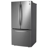 LG 33" 25.1 Cu. Ft. French Door Refrigerator (LRFNS2503V) - Platinum Silver Steel