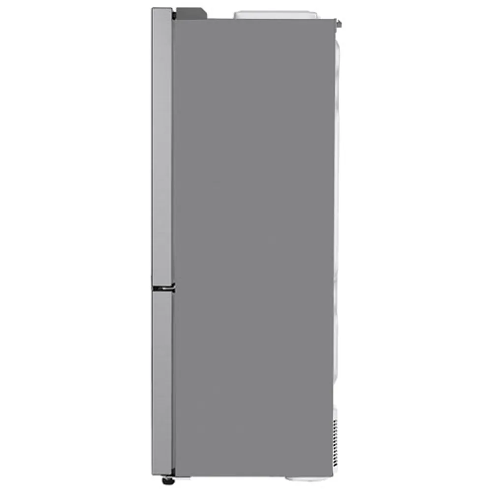 LG 28" 14.7 Cu. Ft. Counter-Depth Bottom Freezer Refrigerator (LBNC15251V) - Platinum Silver