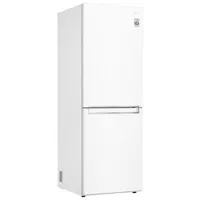 LG 24" 10 Cu. Ft. Bottom Freezer Refrigerator with LED Lighting (LRDNC1004W) - White