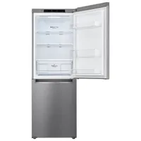 LG 24" 10 Cu. Ft. Bottom Freezer Refrigerator with LED Lighting (LRDNC1004V) - Platinum Silver