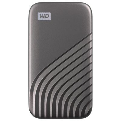 WD My Passport 2TB External Solid State Drive (WDBAGF0020BGY-WESN) - Grey