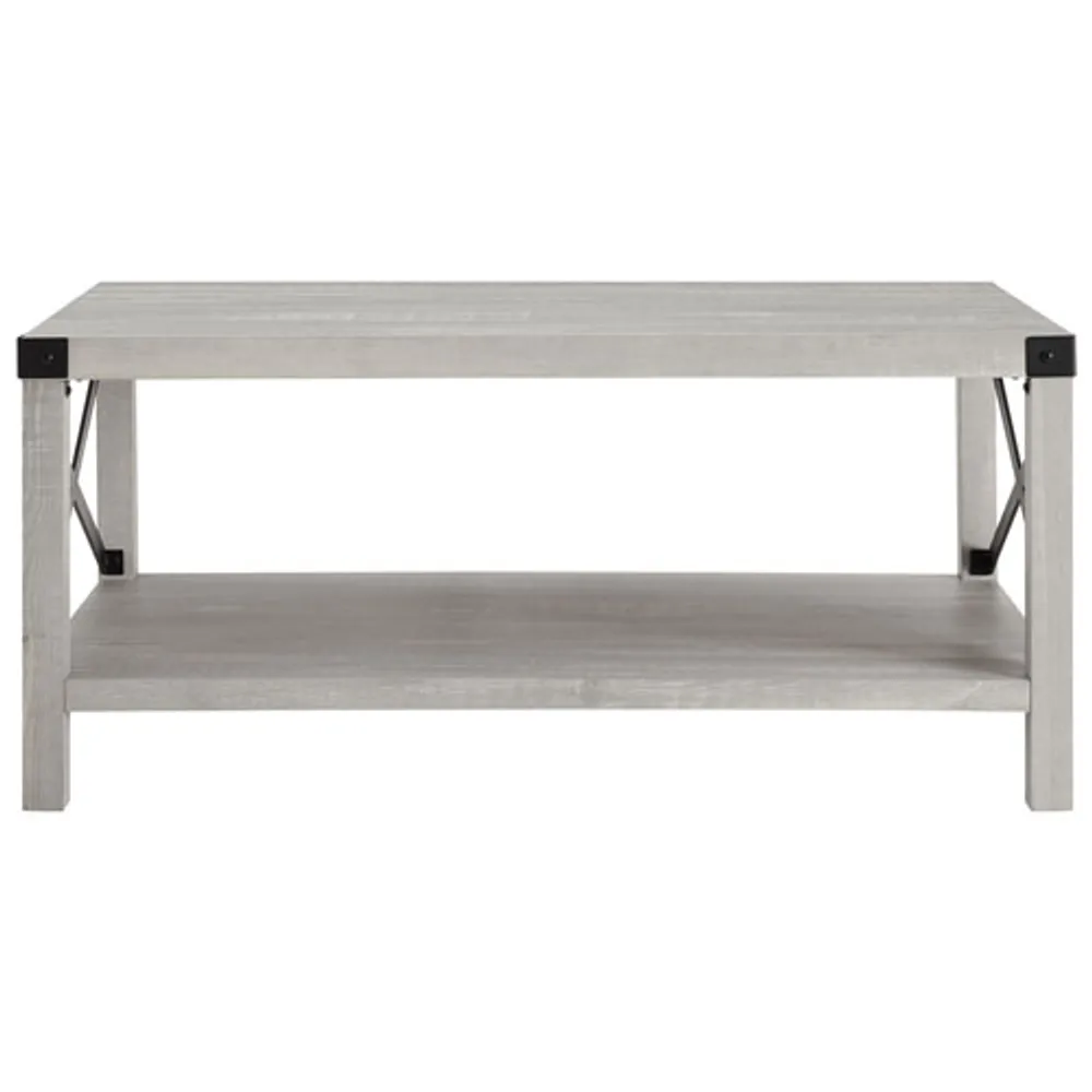 Winmoor Home Transitional Rectangular Coffee Table - Stone Grey