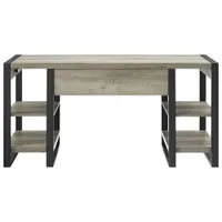 Winmoor Home 59" Computer Desk with Drawer - Grey Wash