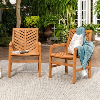Winmoor Home Wood Patio Chair - Set of 2