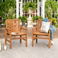 Winmoor Home Wood Patio Chair - Set of 2
