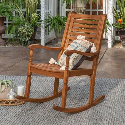 Winmoor Home Hardwood Patio Rocking Chair