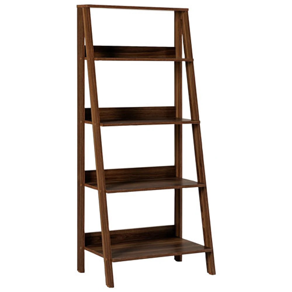 Winmoor Home 55" 4-Shelf Wood Ladder Bookcase - Dark Walnut