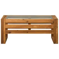 Winmoor Home Transitional Rectangular Outdoor Coffee Table - Brown