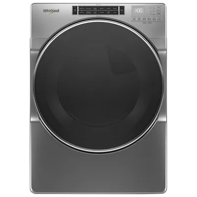 Whirlpool 7.4 Cu. Ft. Electric Steam Dryer (YWED8620HC) - Chrome Shadow