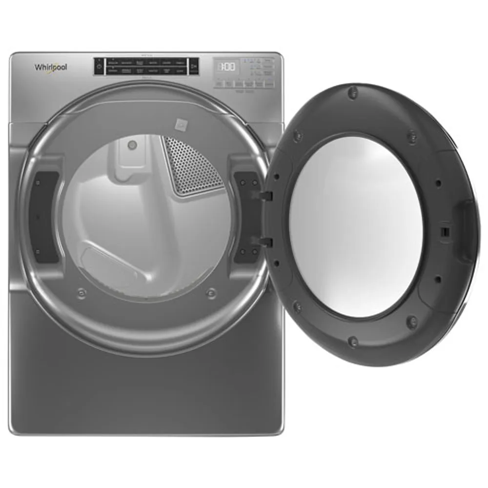 Whirlpool 7.4 Cu. Ft. Electric Steam Dryer (YWED8620HC) - Chrome Shadow