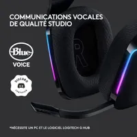 Casque de jeu sans fil RVB LIGHTSPEED G733 de Logitech