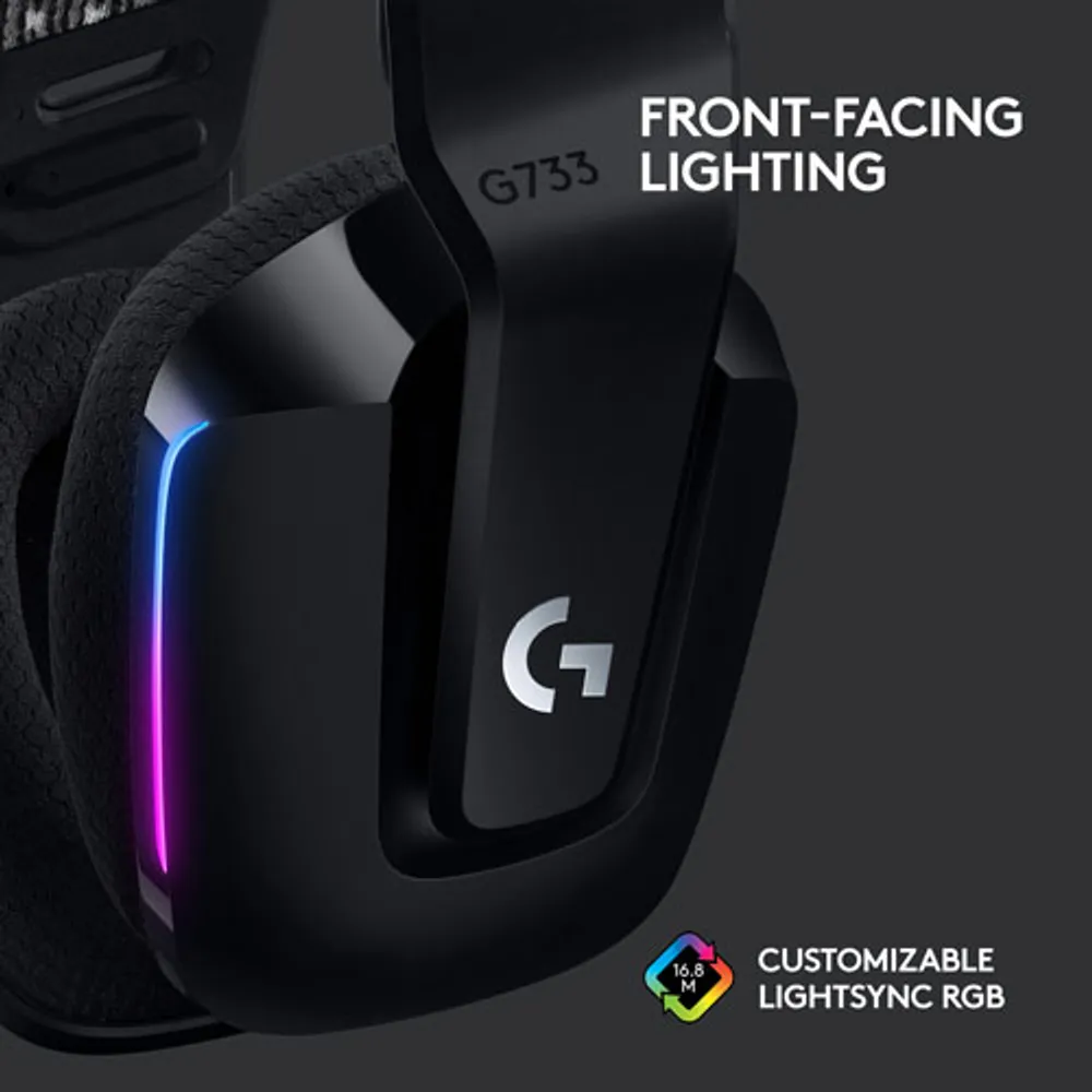 Casque de jeu sans fil RVB LIGHTSPEED G733 de Logitech