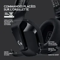 Casque de jeu sans fil RVB LIGHTSPEED G733 de Logitech