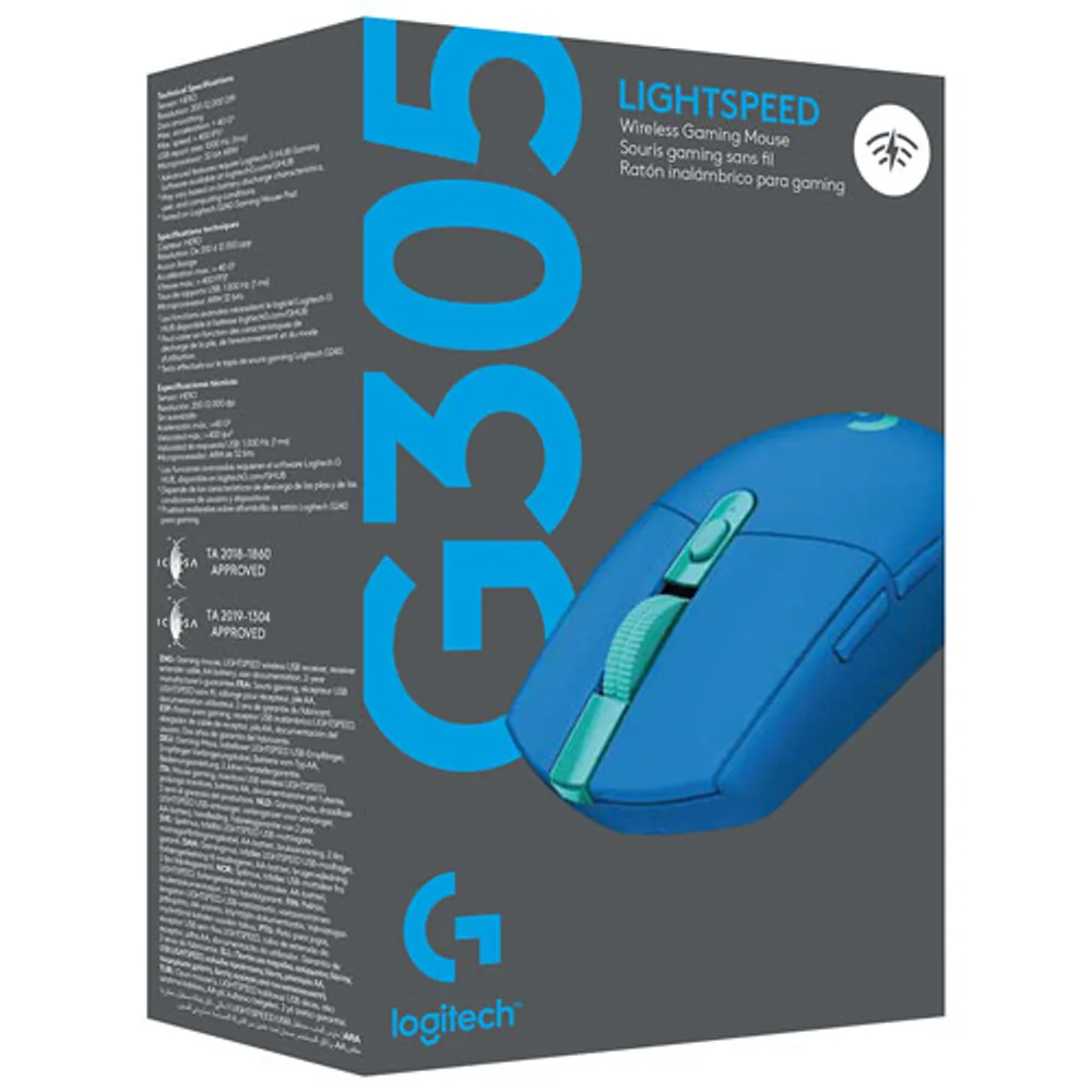 Logitech G305 LIGHTSPEED 12000 DPI Wireless HERO Optical Gaming Mouse