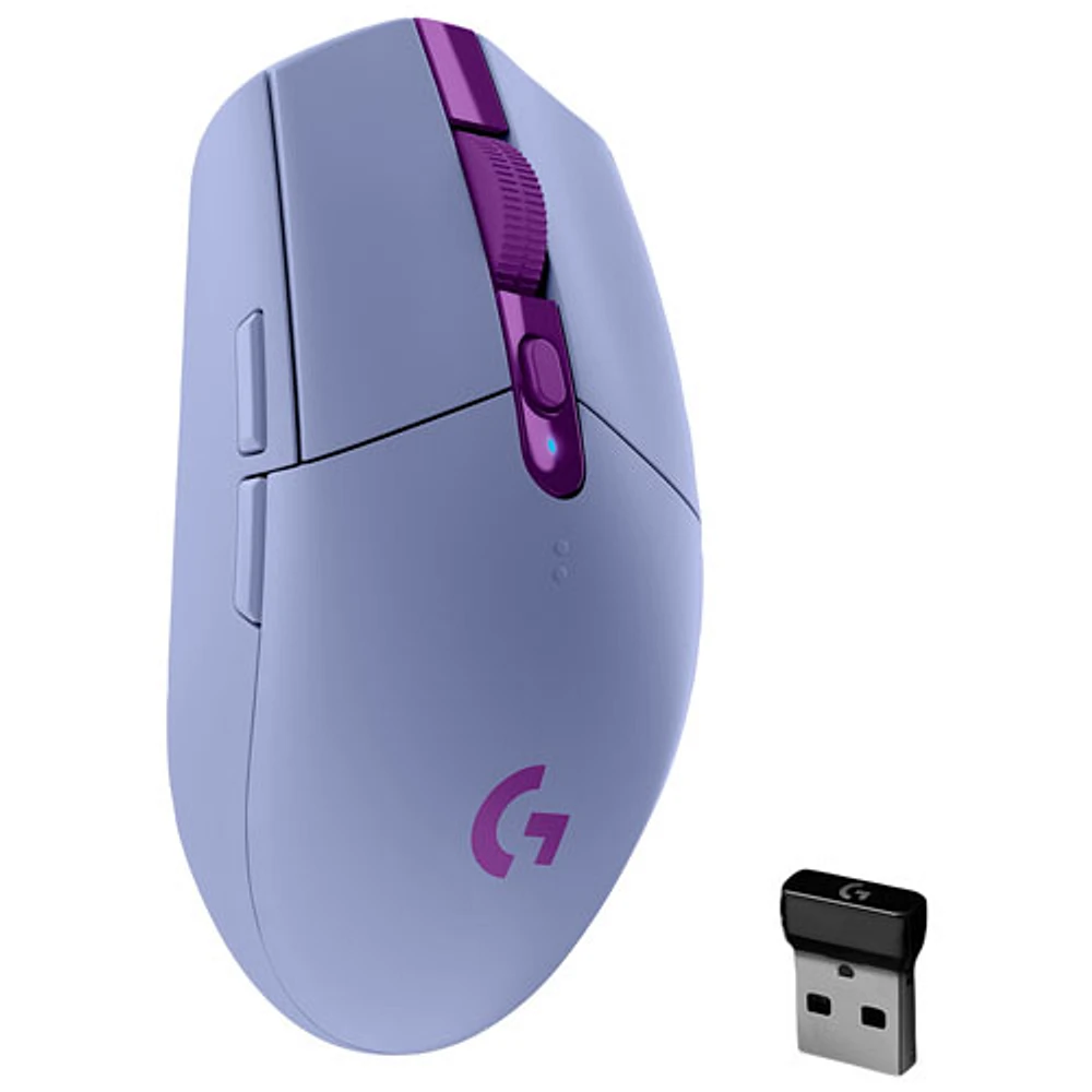 Logitech G305 LIGHTSPEED 12000 DPI Wireless HERO Optical Gaming Mouse - Lilac