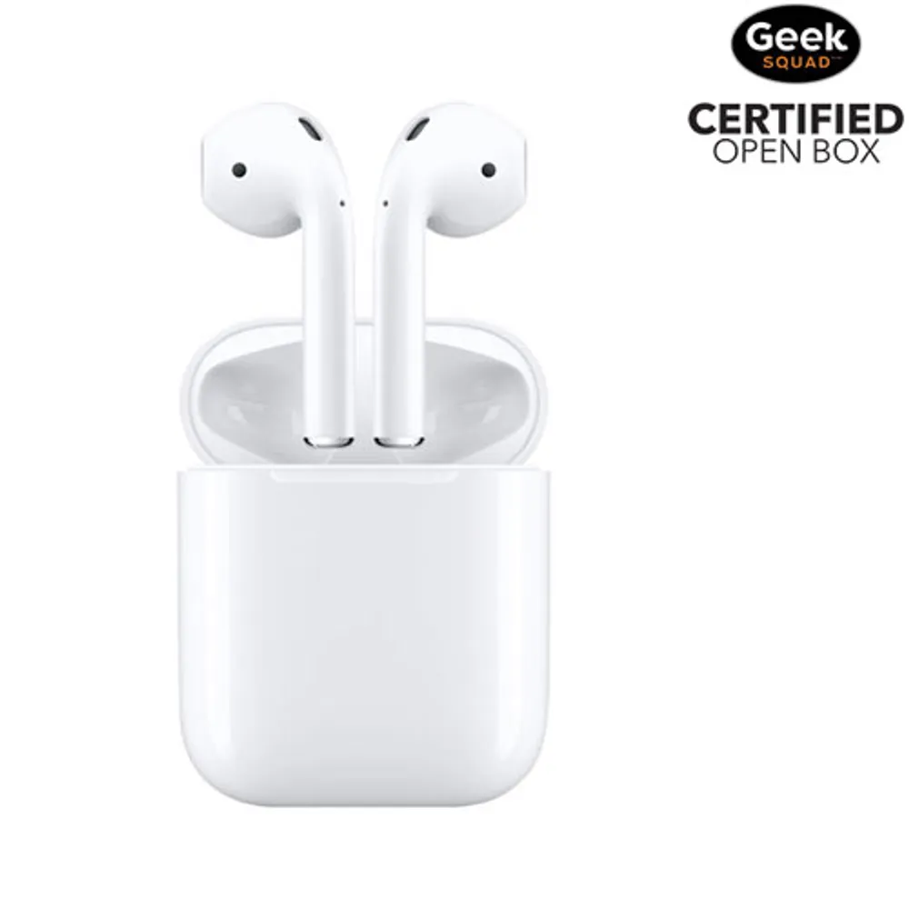 Open Box - Apple AirPods (2nd generation) In-Ear True Wireless Earbuds - White