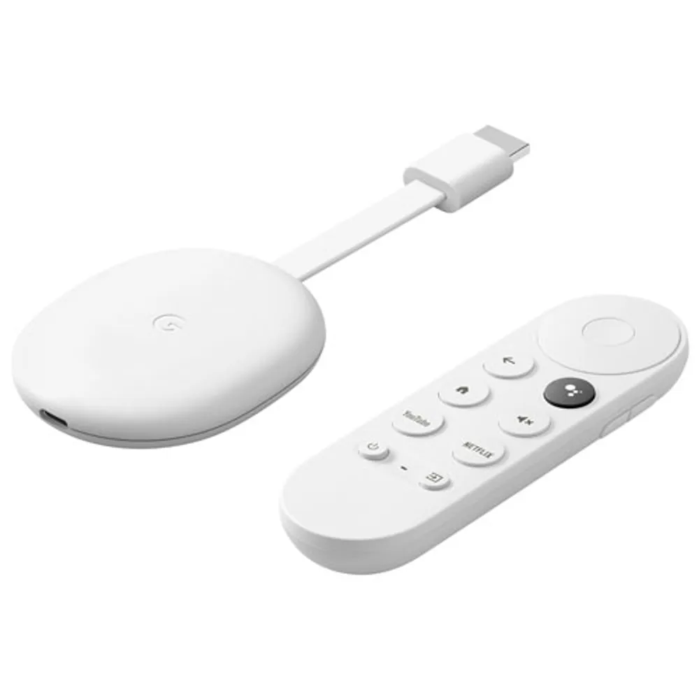 Google Chromecast with Google TV (4K) - Snow