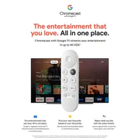 Google Chromecast with Google TV (4K) - Snow