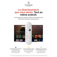 Google Chromecast with Google TV (4K) - Snow