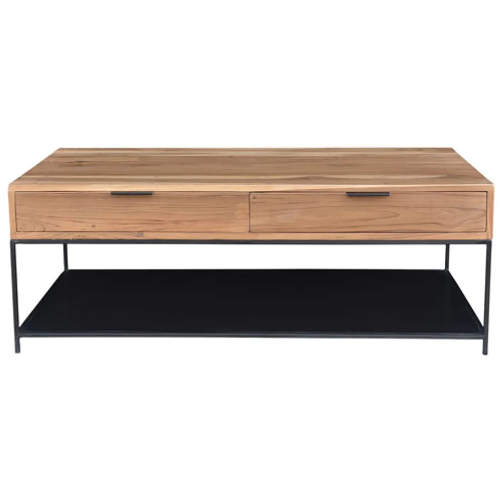 Joliet Contemporary Rectangular Coffee Table - Natural