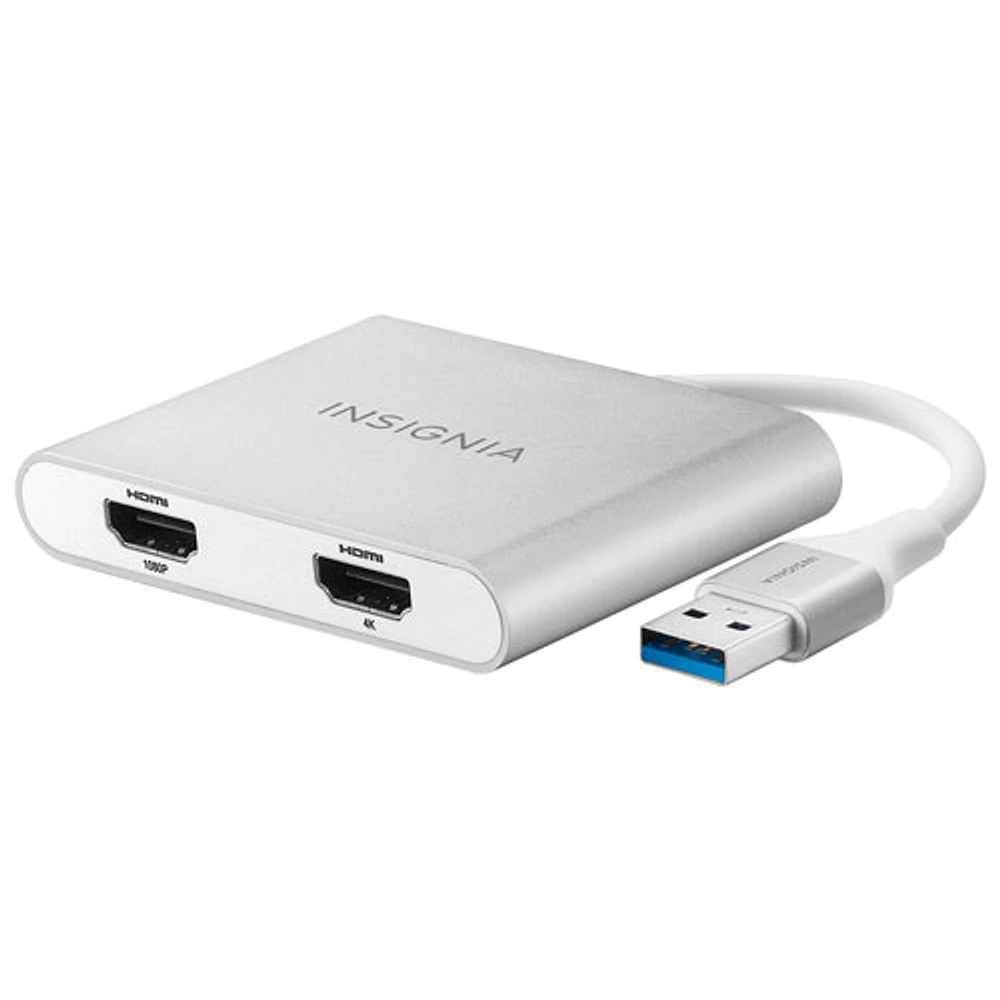 Insignia USB 3.0 to Dual HDMI with 4K Adapter- Only at Best Buy