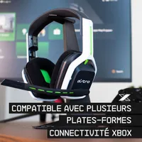 Casque de jeu sans fil et micro A20 2e gén. d'ASTRO Gaming Xbox Series X et Xbox One - Blanc/Vert