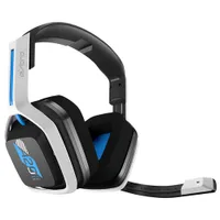 Casque de jeu sans fil avec microphone A20 de 2e gén d'ASTRO Gaming pour PS4 et PS5 - Blanc/Bleu