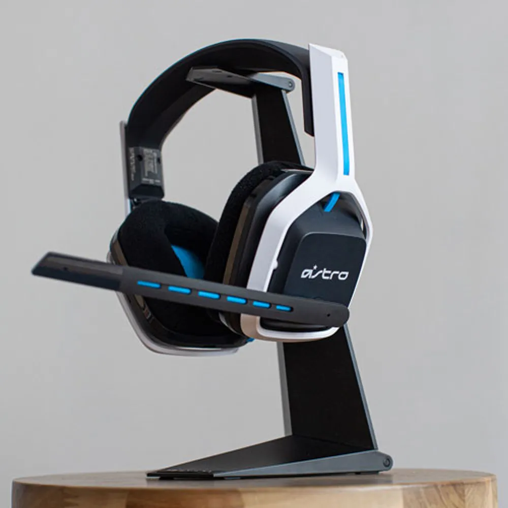 Casque de jeu sans fil avec microphone A20 de 2e gén d'ASTRO Gaming pour PS4 et PS5 - Blanc/Bleu