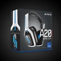 Casque de jeu sans fil avec microphone A20 de 2e gén d'ASTRO Gaming pour PS4 et PS5 - Blanc/Bleu