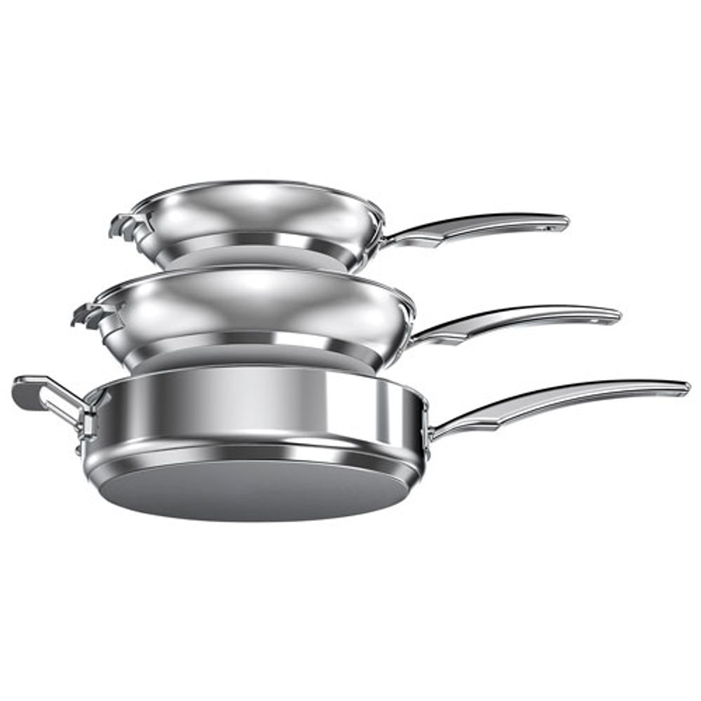 Cuisinart Nesting 11-Piece Stainless Steel Cookware Set - Silver