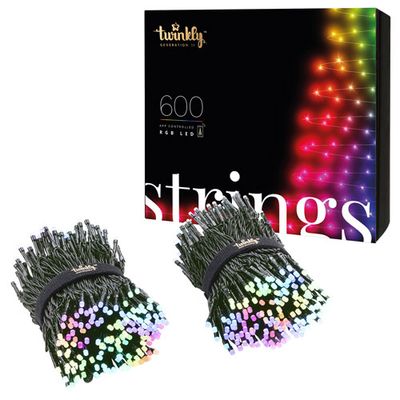 Twinkly (Generation II) Smart 48m (157.5 ft.) RGB LED String Light Set - 600 Lights