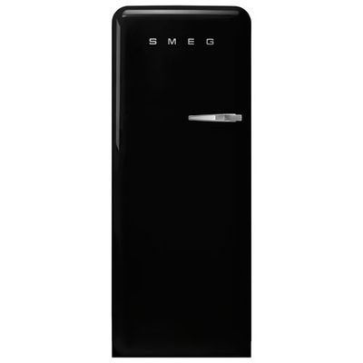 Smeg 50's 24" 9.2 Cu. Ft. All-Fridge Refrigerator (FAB28ULBL3) - Black