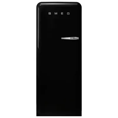 Smeg 50's 24" 9.2 Cu. Ft. All-Fridge Refrigerator (FAB28ULBL3) - Black