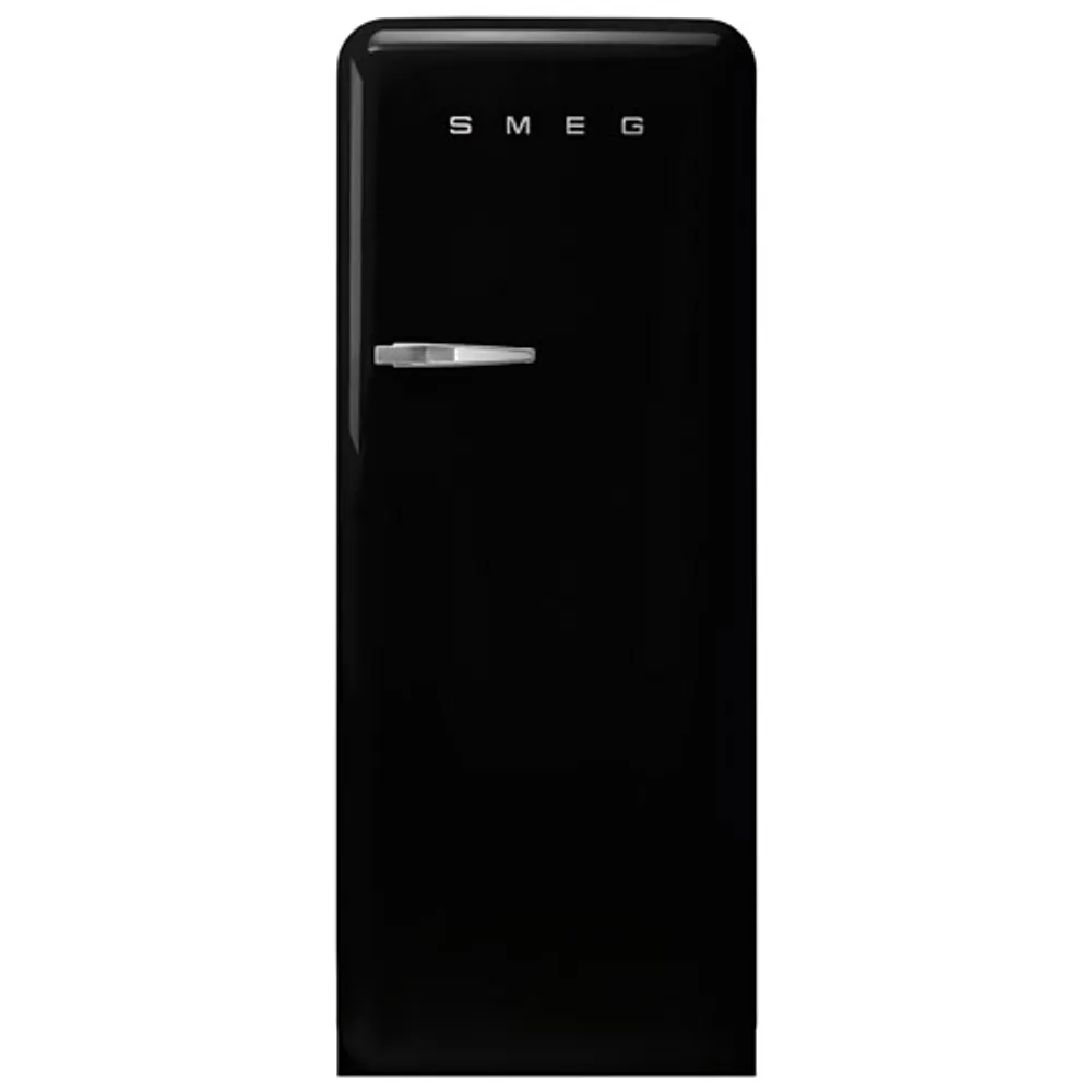 Smeg 50's 24" 9.2 Cu. Ft. All-Fridge Refrigerator (FAB28URBL3) - Black