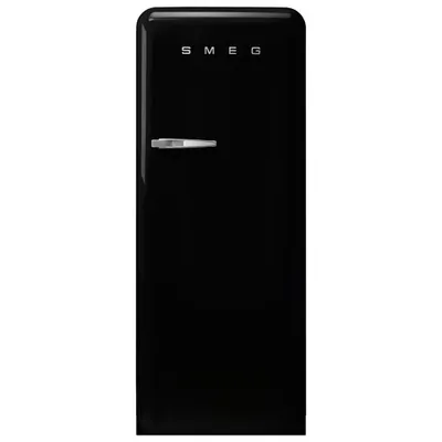 Smeg 50's 24" 9.2 Cu. Ft. All-Fridge Refrigerator (FAB28URBL3) - Black