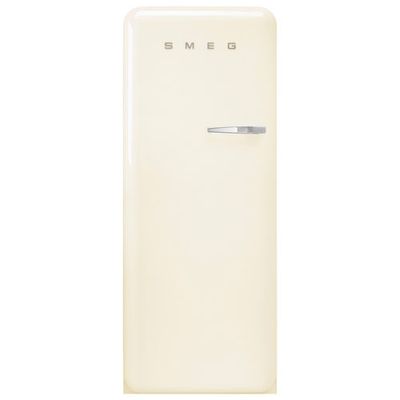 Smeg 50's 24" 9.2 Cu. Ft. All-Fridge Refrigerator (FAB28ULCR3) - Cream