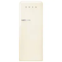 Smeg 50's 24" 9.2 Cu. Ft. All-Fridge Refrigerator (FAB28URCR3) - Cream