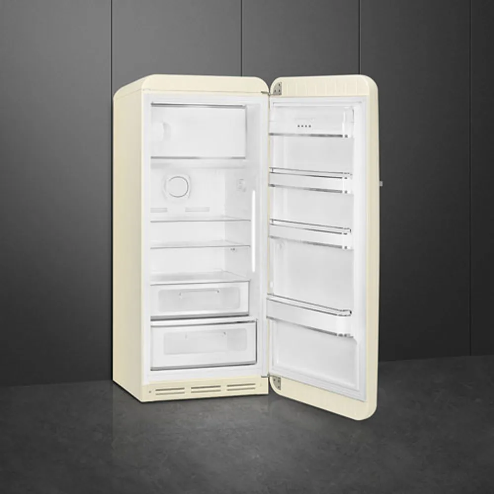 Smeg 50's 24" 9.2 Cu. Ft. All-Fridge Refrigerator (FAB28URCR3) - Cream