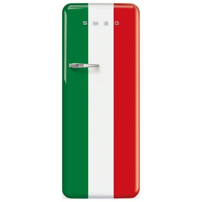 Smeg 50's 24" 9.2 Cu. Ft. All-Fridge Refrigerator (FAB28URDIT3) - Italian Flag