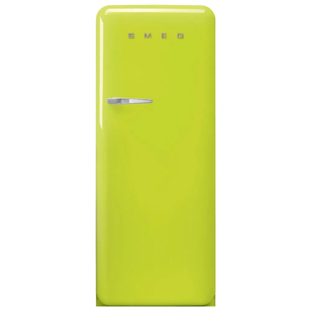 Smeg 50's 24" 9.2 Cu. Ft. All-Fridge Refrigerator (FAB28URLI3) - Lime