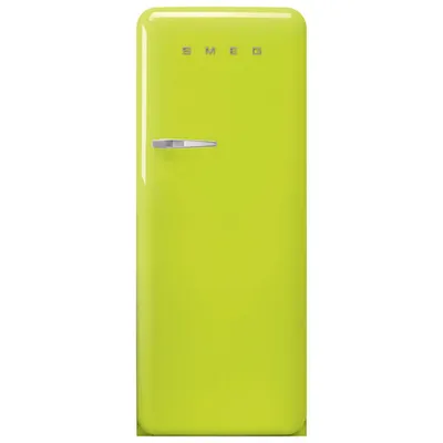 Smeg 50's 24" 9.2 Cu. Ft. All-Fridge Refrigerator (FAB28URLI3) - Lime