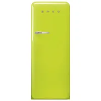 Smeg 50's 24" 9.2 Cu. Ft. All-Fridge Refrigerator (FAB28URLI3) - Lime