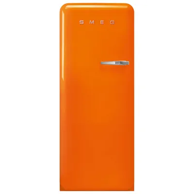 Smeg 50's 24" 9.2 Cu. Ft. All-Fridge Refrigerator (FAB28ULOR3) - Orange