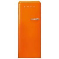 Smeg 50's 24" 9.2 Cu. Ft. All-Fridge Refrigerator (FAB28ULOR3) - Orange