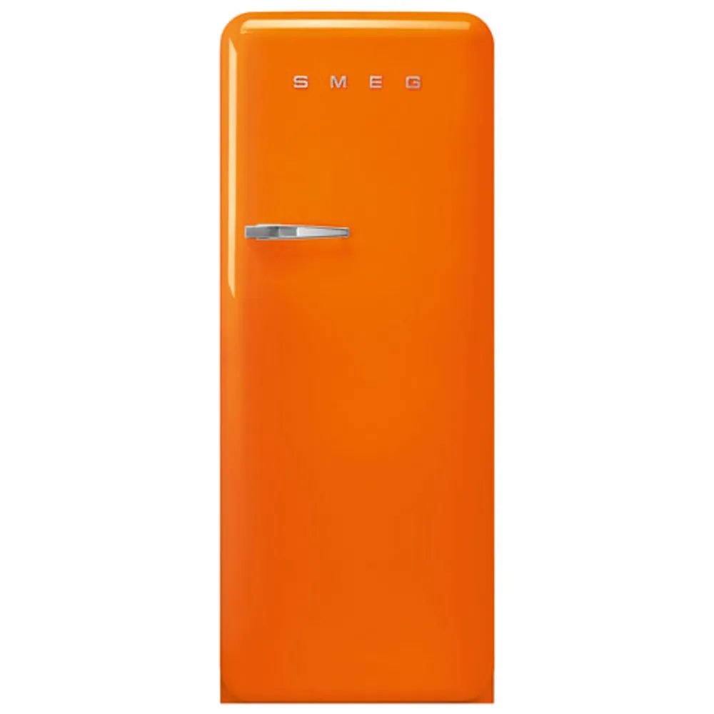 Smeg 50's 24" 9.2 Cu. Ft. All-Fridge Refrigerator (FAB28UROR3) - Orange