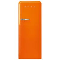 Smeg 50's 24" 9.2 Cu. Ft. All-Fridge Refrigerator (FAB28UROR3) - Orange